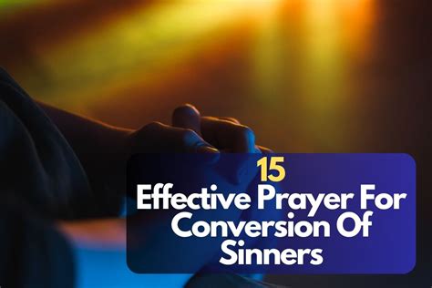 conversion of sinners prayer