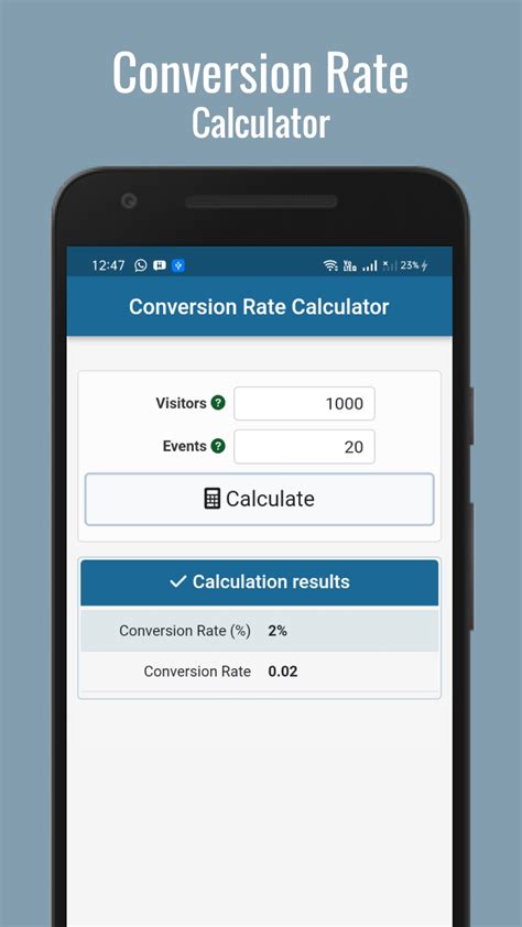 conversion rates calculator