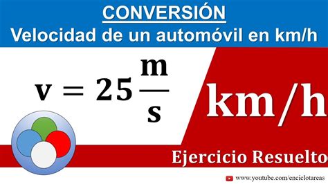Como Se Pasa De Km/h A M/s Estudiar