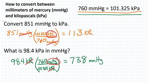 convert 1 kpa to mmhg