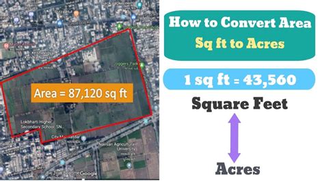 convert 5000 square meters to acres