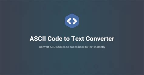 Convert Ascii Into Text