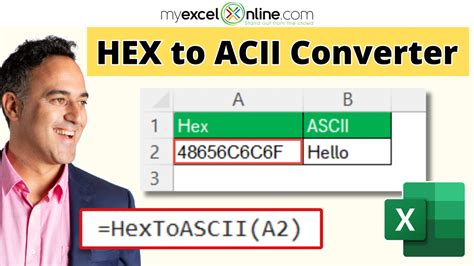Convert Ascii To Hex In Excel