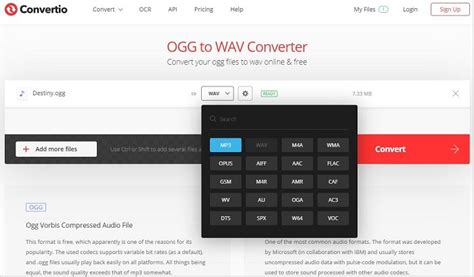 convert audio ogg to mp3 online