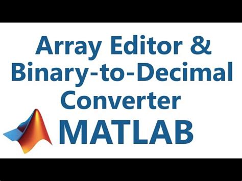 Convert Binary Array To Decimal Matlab