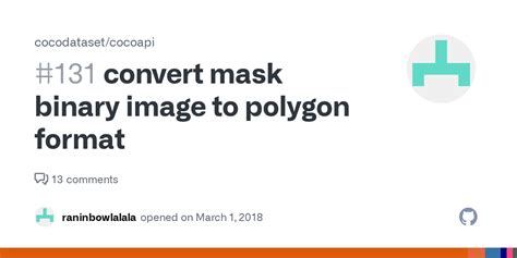 convert binary mask to coco format