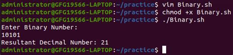 Convert Binary To Decimal In Shell Script