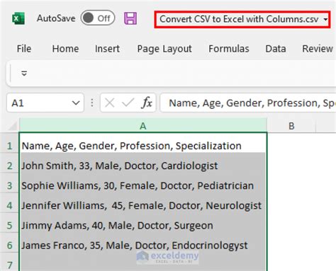 convert csv to excel columns online