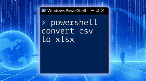 Convert Csv To Excel In Powershell