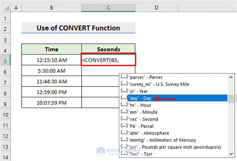 convert date and time to seconds in excel