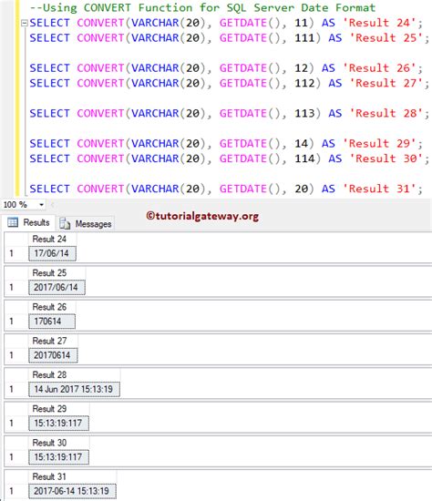 convert date to string format in sql server