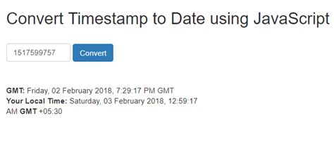 convert date to timestamp javascript moment