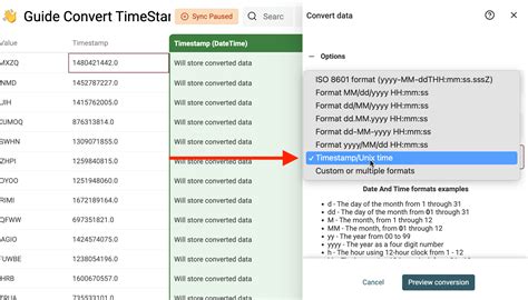 convert datetime date to timestamp