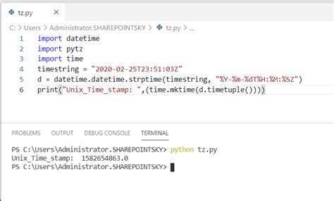 convert datetime string to unix timestamp python