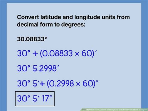 convert decimal to gps coordinates