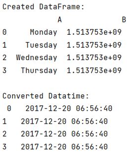 convert epoch time to datetime python pandas