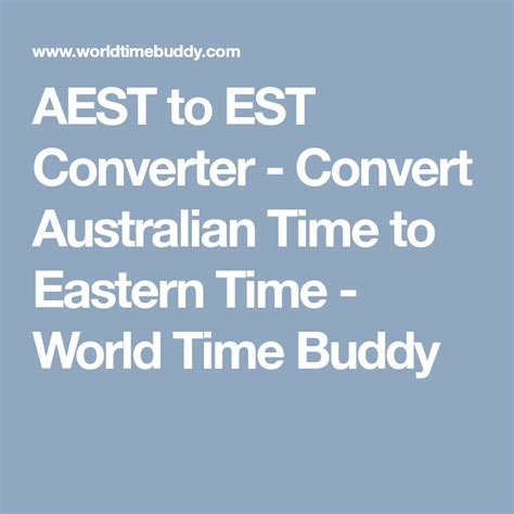 convert est to sydney time