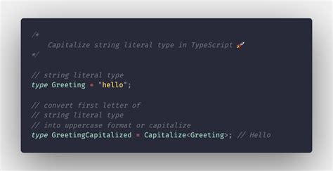 Convert First Letter To Uppercase Typescript