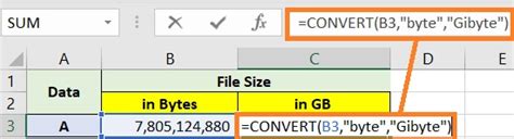 Convert Bytes to MB or GB in Excel 3 Methods!
