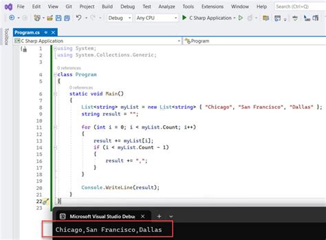 Convert Generic List To String C#