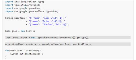 Convert Gson To Array