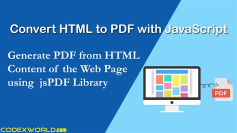 Convert Html File To Pdf Javascript