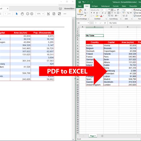 convert image to excel text pdf