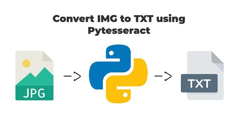 convert image to text file python