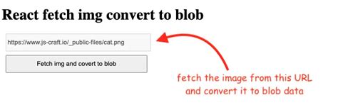 convert image url to blob react
