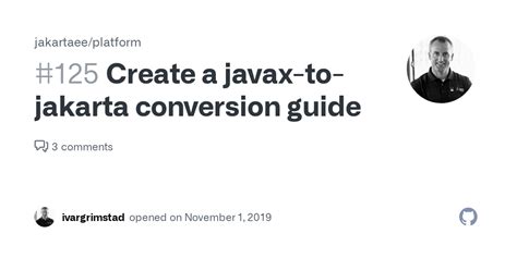 convert javax to jakarta