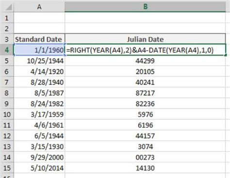 convert julian date and time in excel