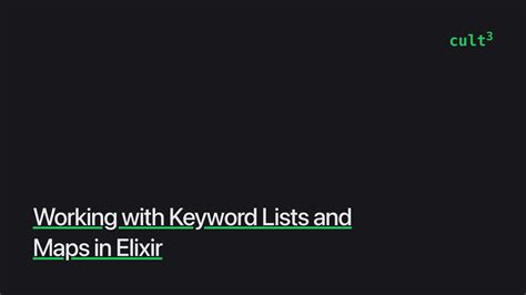 Convert Keyword List To Map Elixir