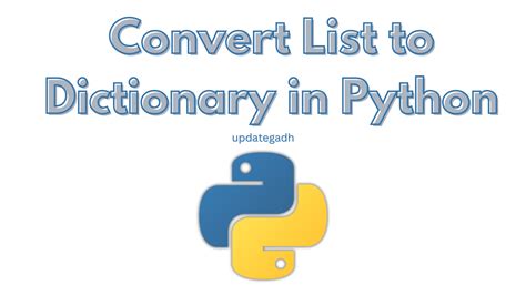 Convert List Dictionary Python