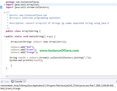convert list of integer to comma separated string java 8