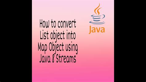 convert list of object array to map in java 8