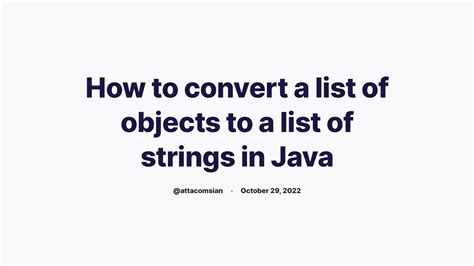 convert list of object to string java 8