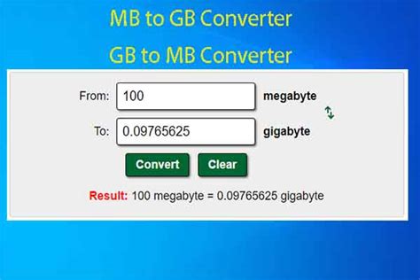 convert megabytes to gigabytes ansible