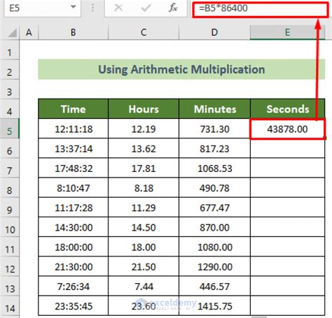 convert military time to decimal hours in excel