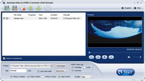 convert movie to html5