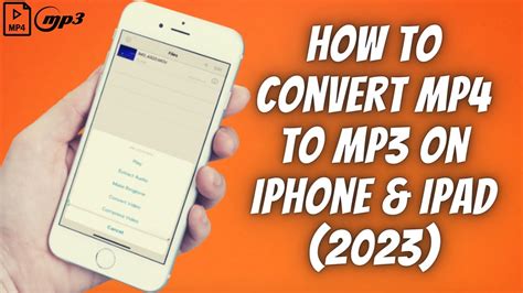 convert mp4 to mp3 iphone