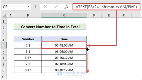convert number to days in excel