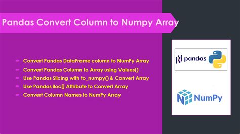 convert pandas to numpy array