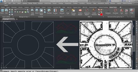 convert raster image to vector autocad