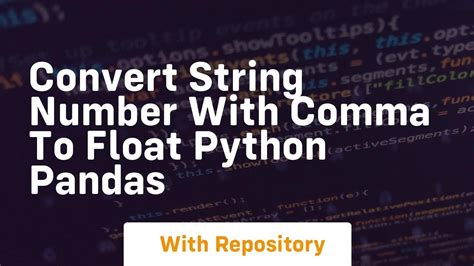 convert string to number in python pandas