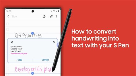 convert stylus writing to text