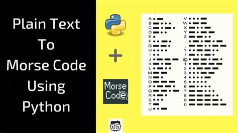 convert text to morse code python