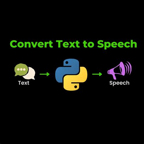 convert text to speech in python source code