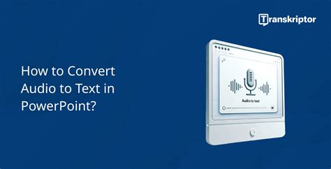 convert text to voice in powerpoint