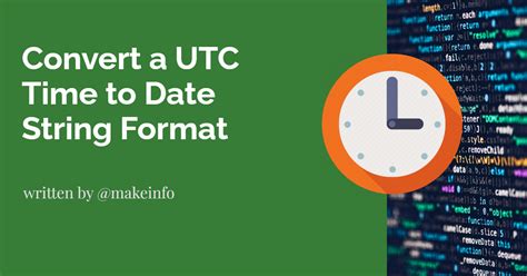 convert time to utc format javascript