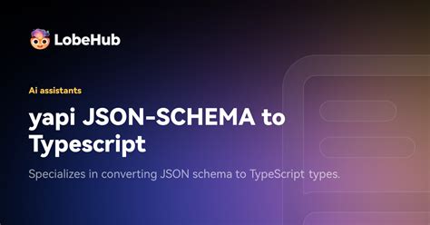 convert typescript type to json schema